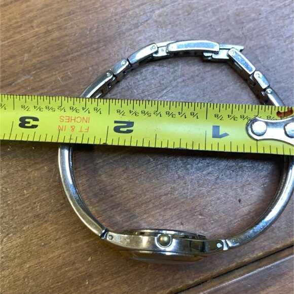 Disney Mickey Mouse Silver Tone Holographic Bracelet Watch From 1990s - Works - Picture 7 of 8